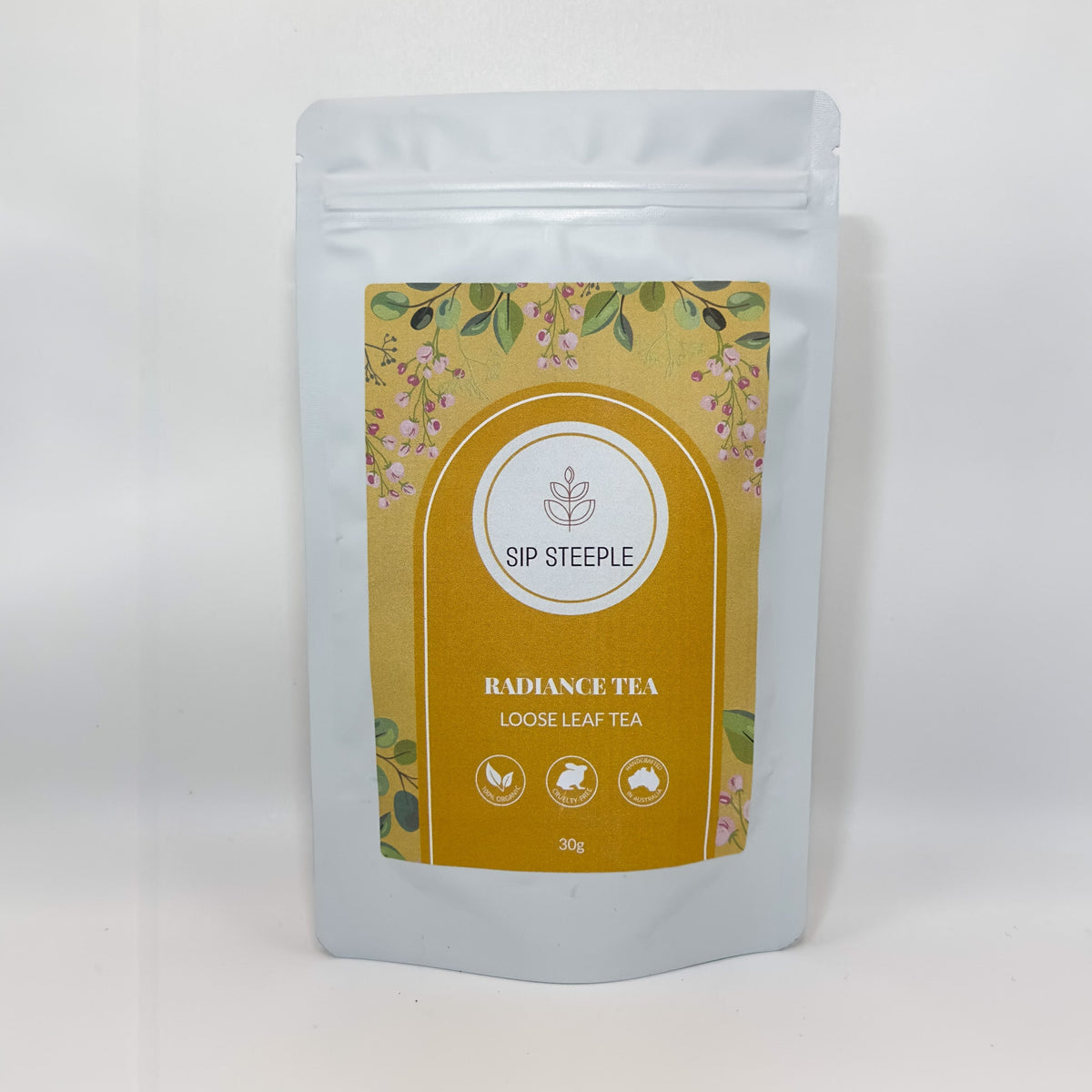 Sip Steeple Radiance Tea Packaging